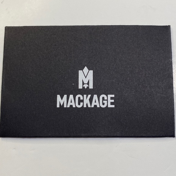 New MACKAGE Darcy Leather Bag Clutch Purse Black Top Zipper NWT - Picture 7 of 14